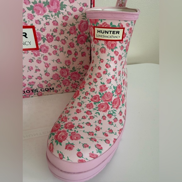 Hunter x LoveShackFancy Pink Floral Rain Boots - Picture 2 of 8